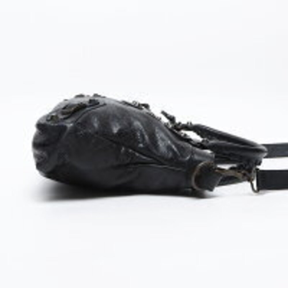 Balenciaga Town Leather Shoulder Bag Black - Picture 5 of 13